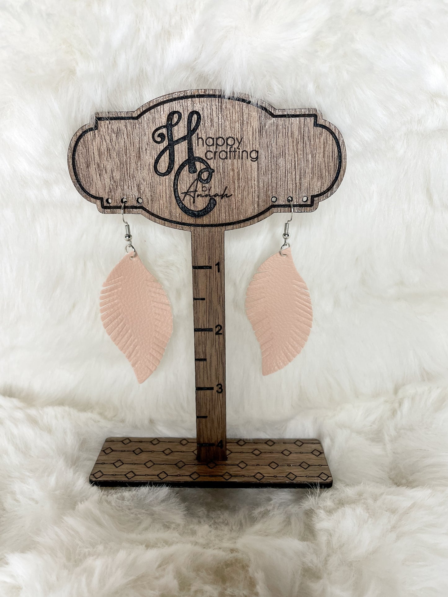 Feather Leather Earrings