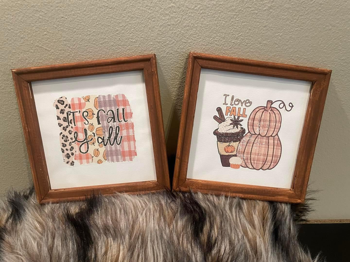Fall Home Decor Signs
