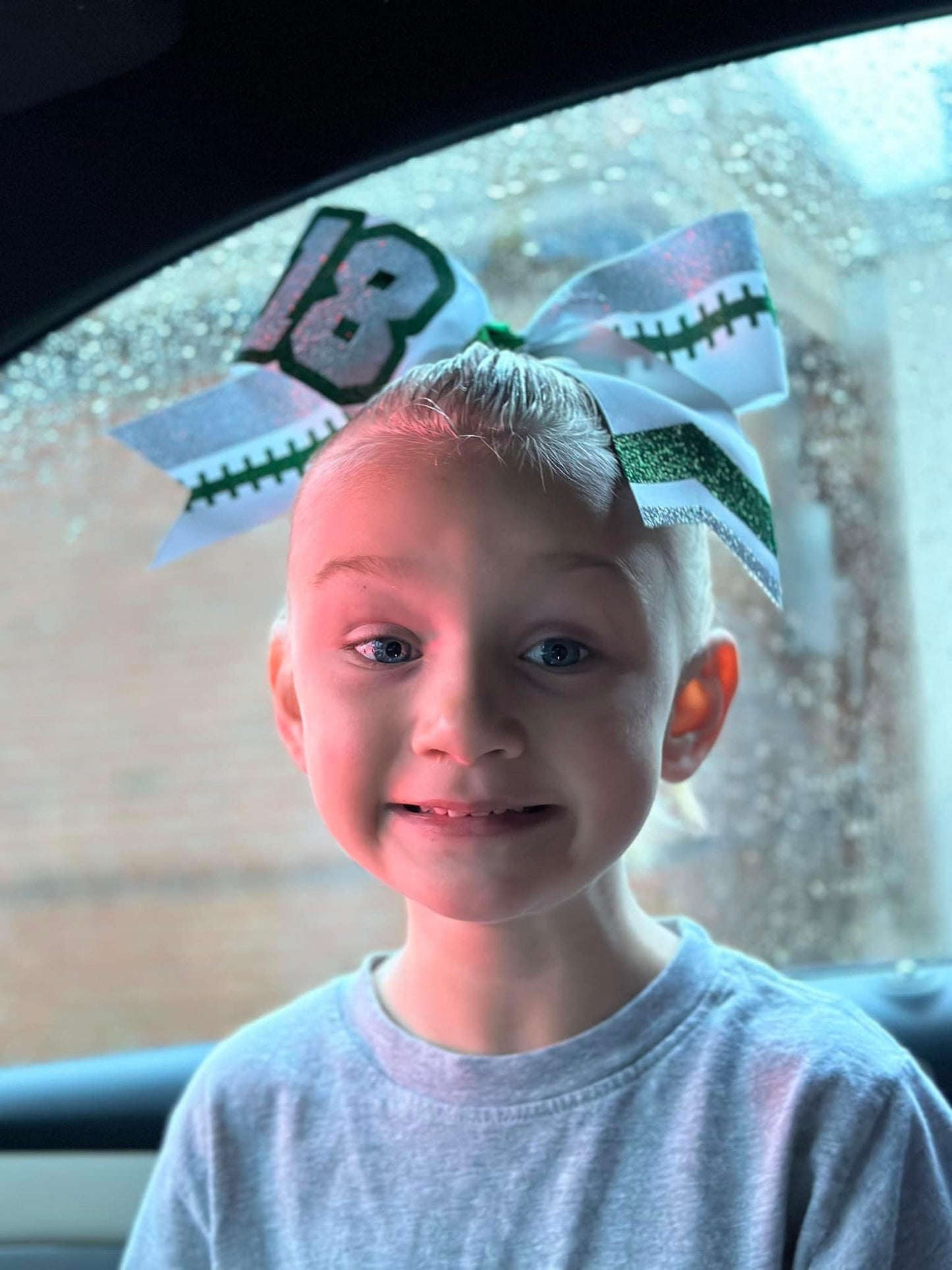Spirit Hair Bow (Football)