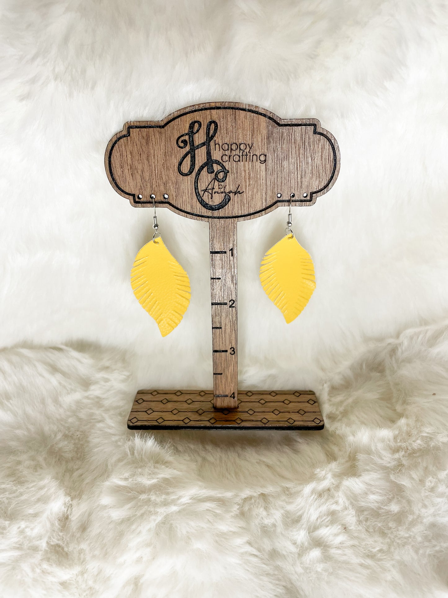 Feather Leather Earrings