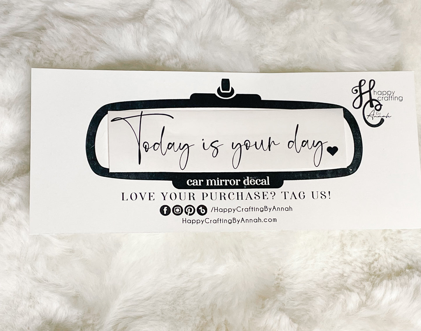 Car Mirror Decal