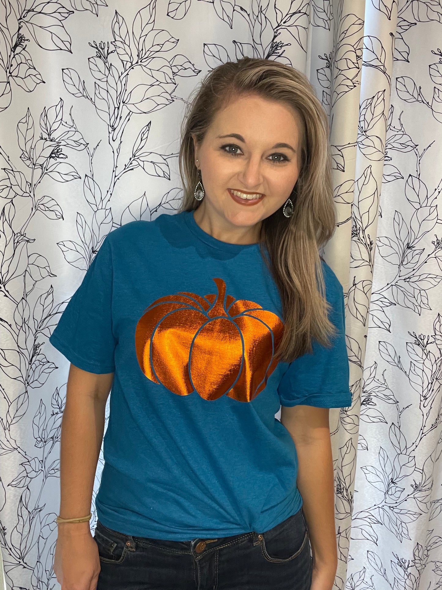 Foil Pumpkin Shirt