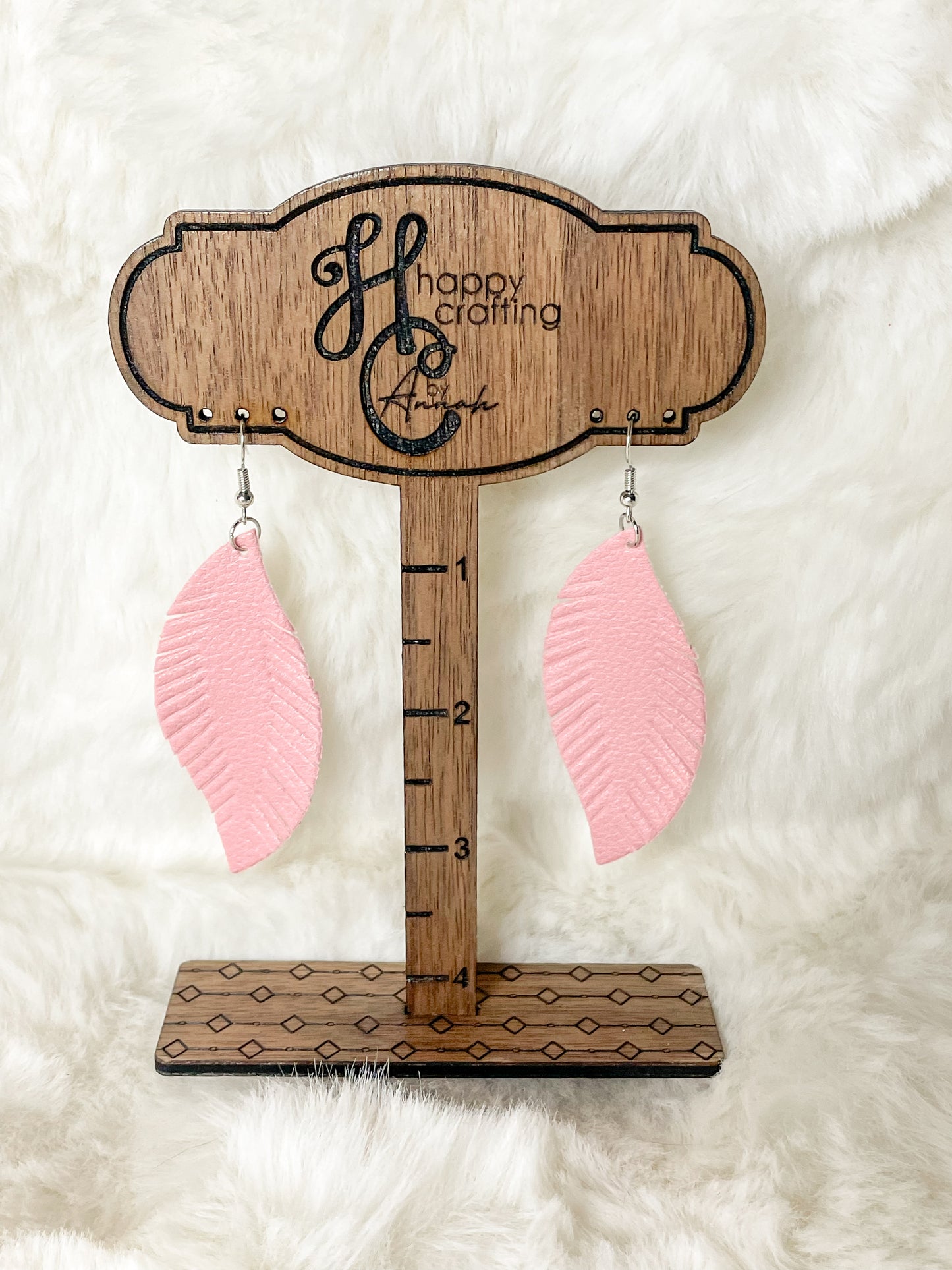 Feather Leather Earrings