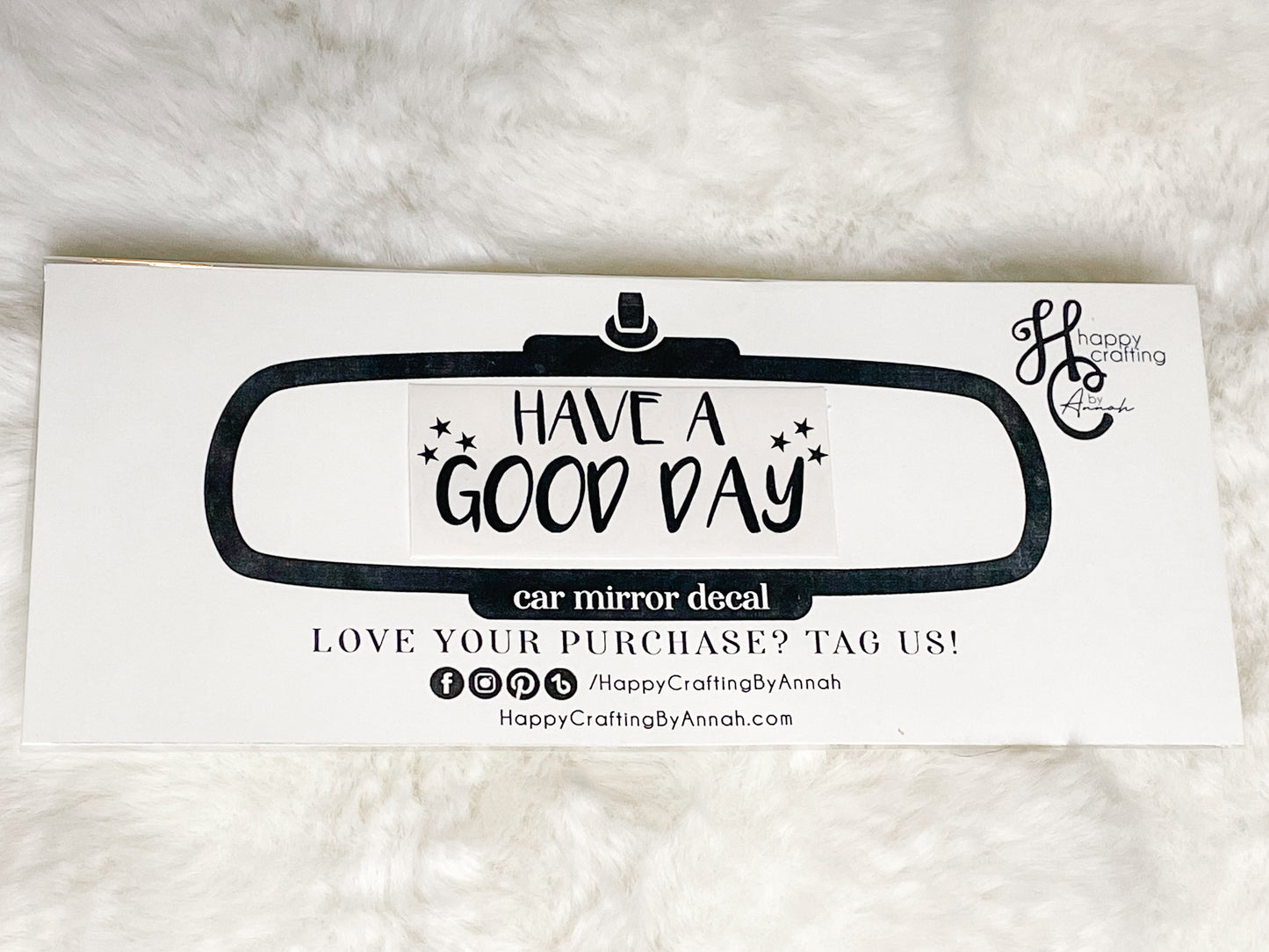 Car Mirror Decal