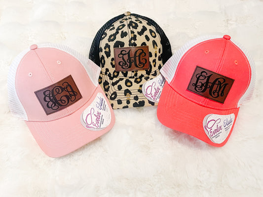 Monogrammed Patch Hat