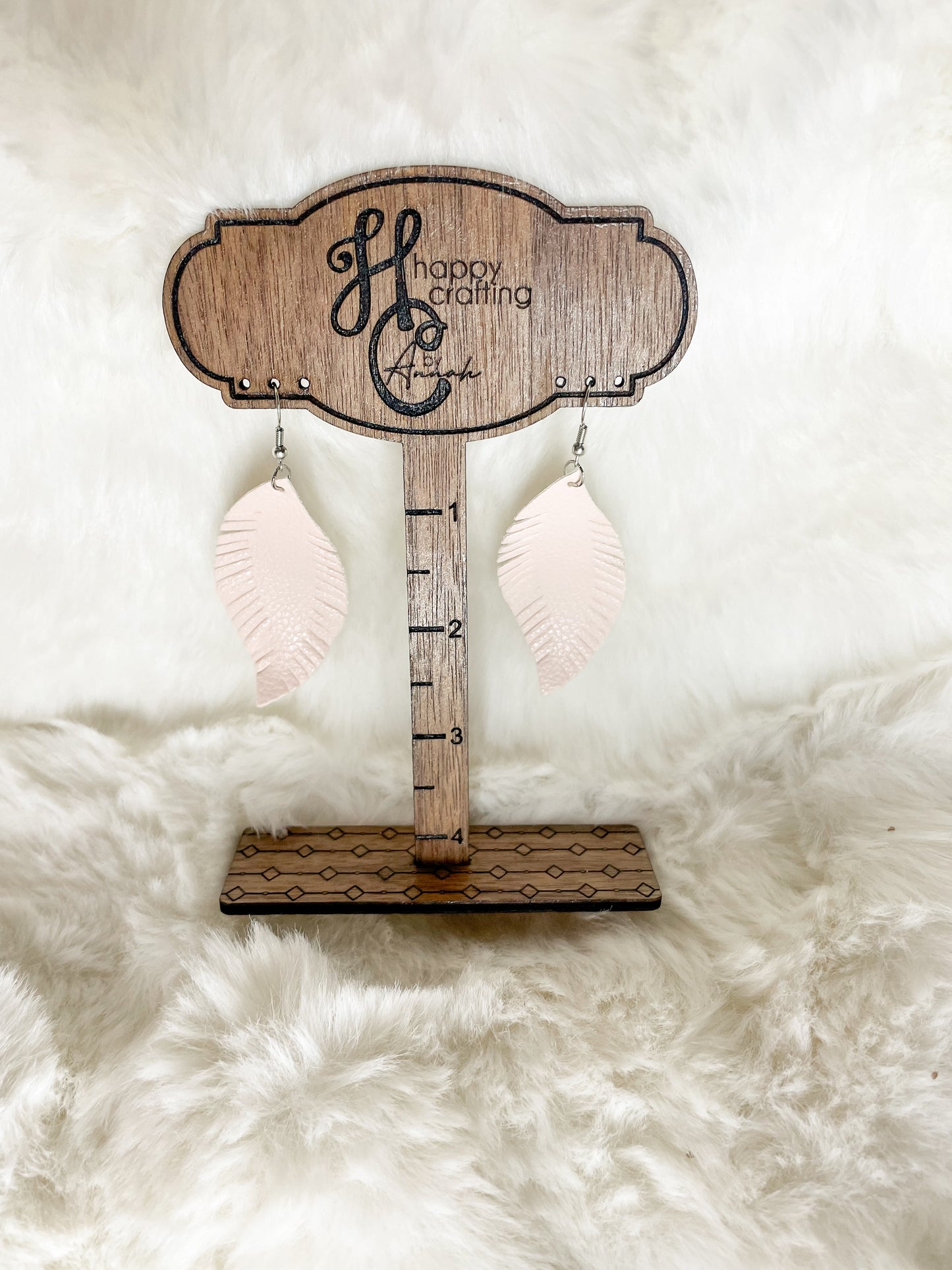 Feather Leather Earrings