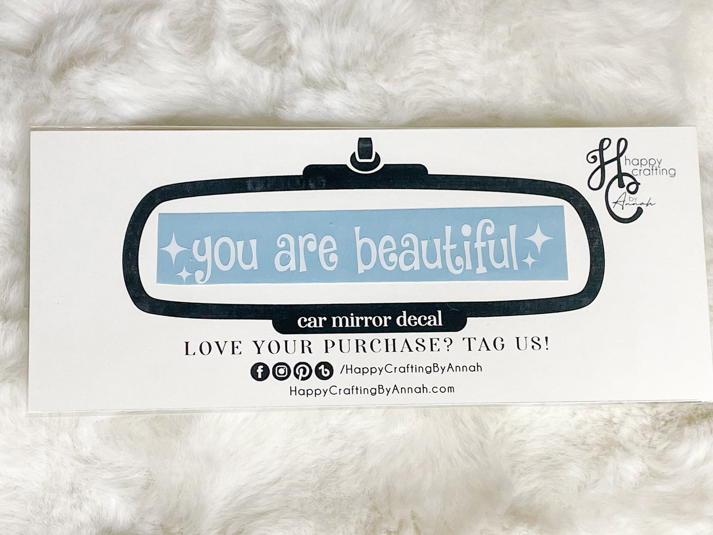Car Mirror Decal