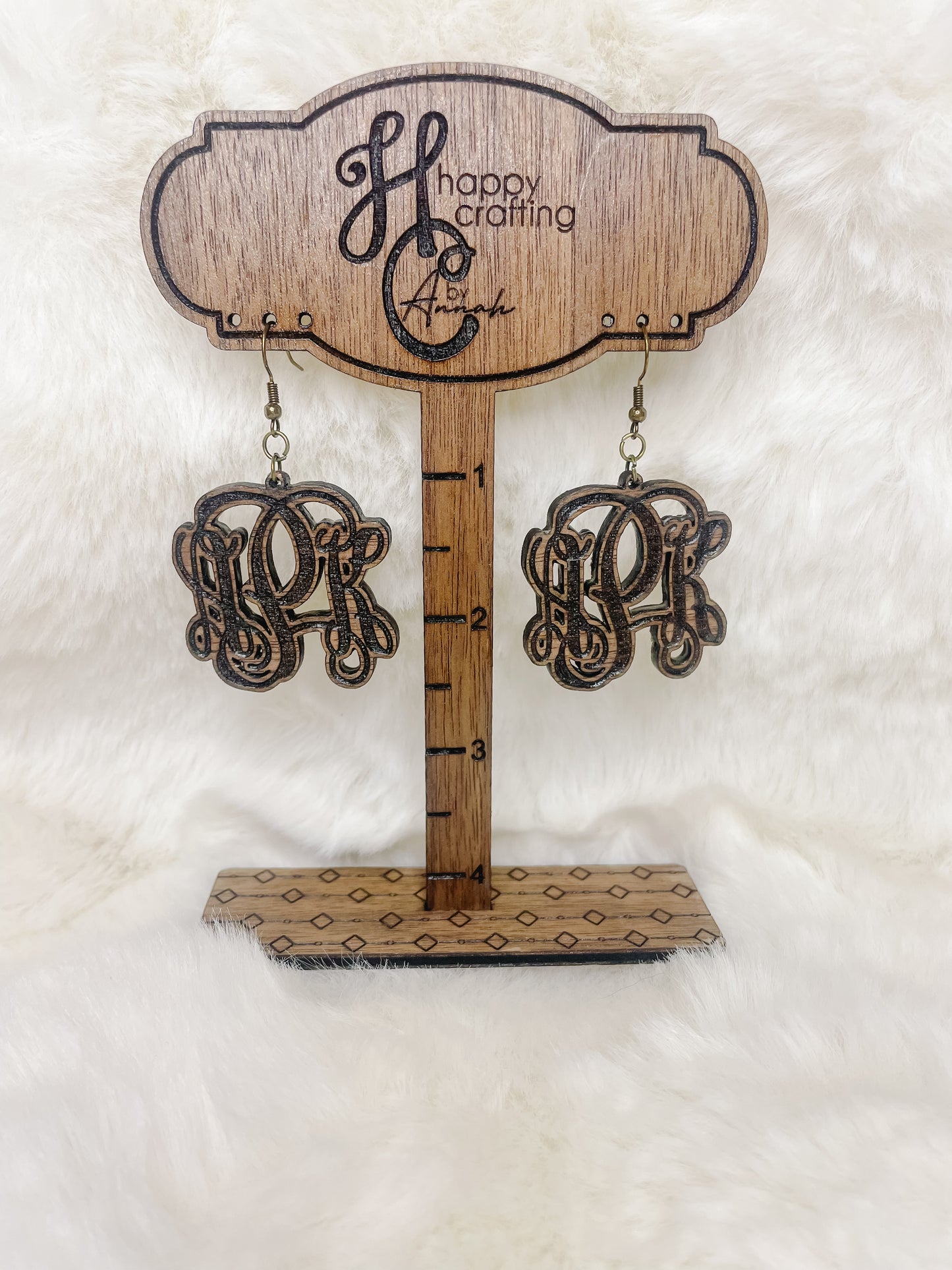 Vine Monogram Earring Bundle
