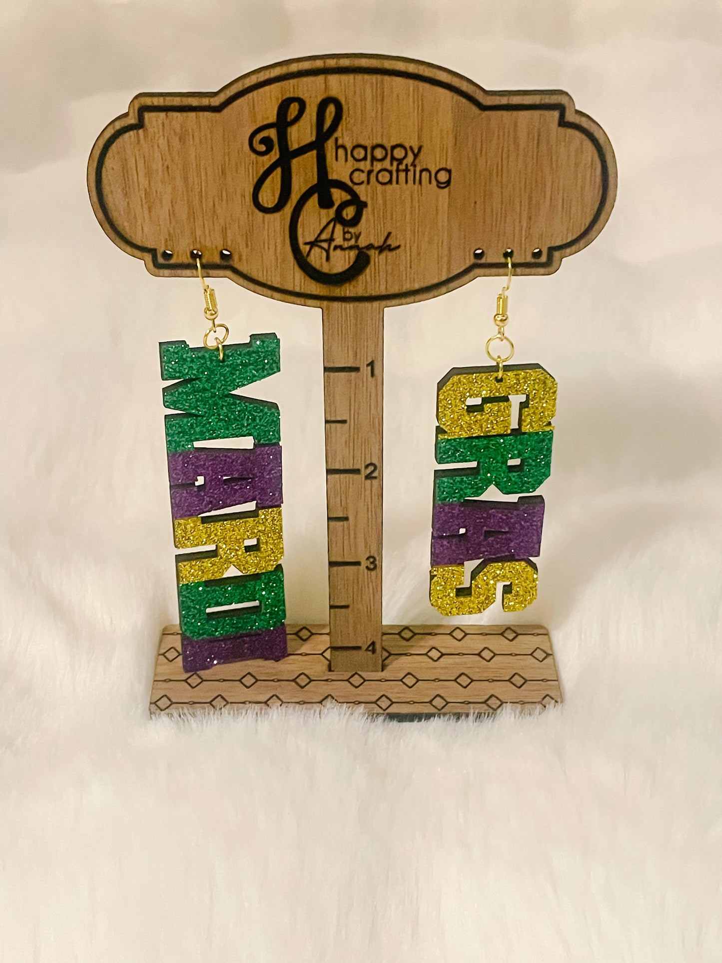 Mardi Gras Earrings