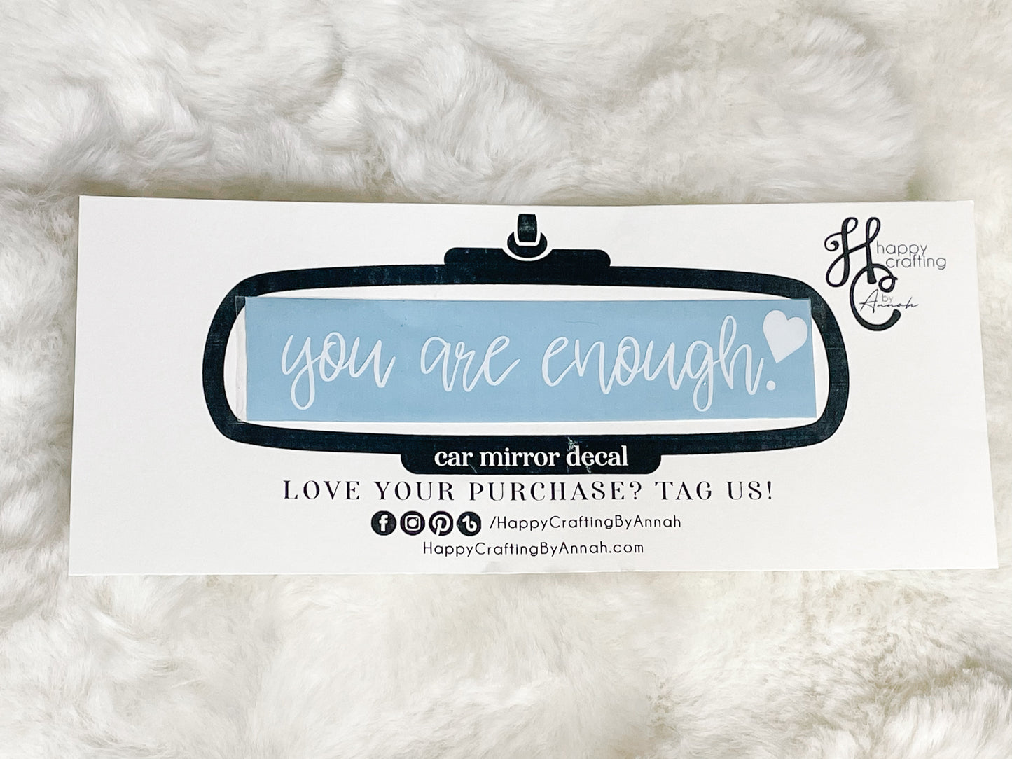 Car Mirror Decal
