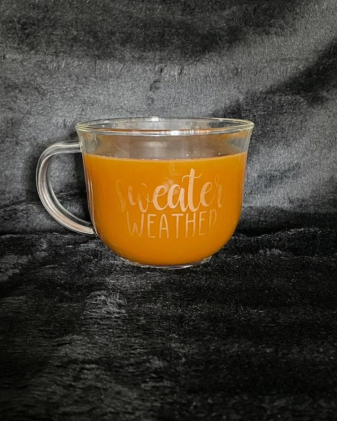 Sweater Weather Glass Mug