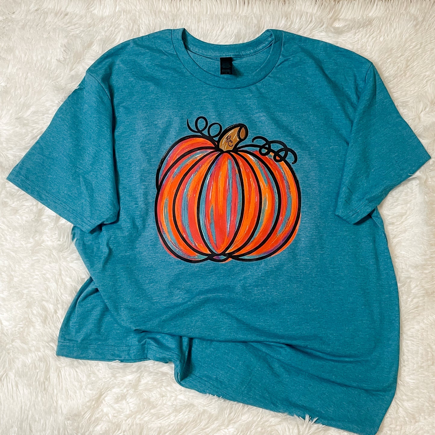 Hand Painted Pumpkin T-Shirt