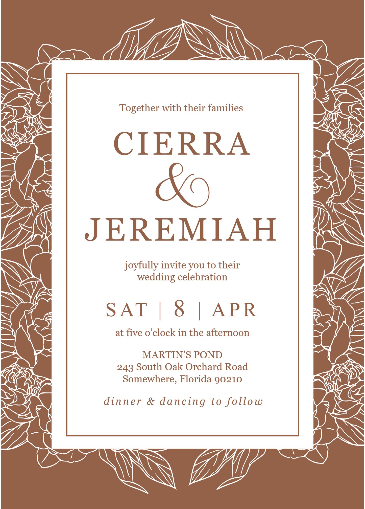 Elegant Wedding Invite