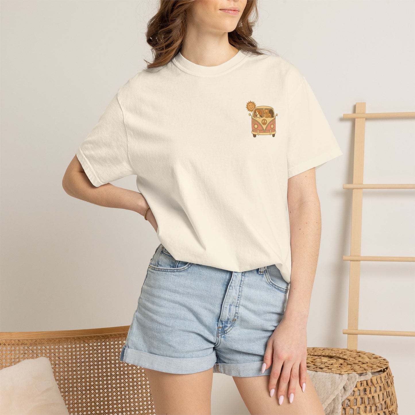 Life's Better With Dogs T-Shirt — Retro VW Bus Dog Tee