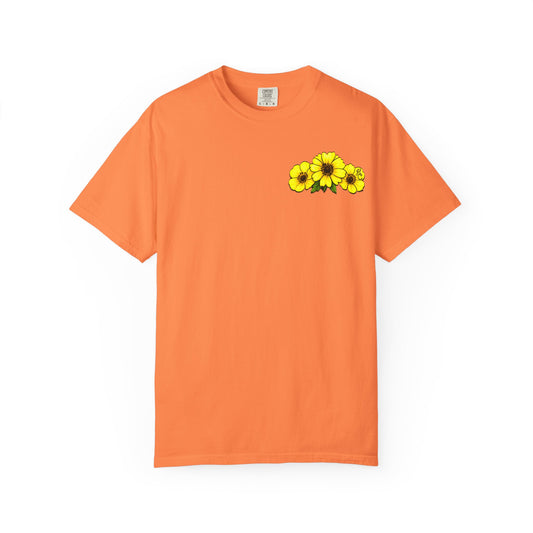 Chin Up Buttercup Highland Cow T-shirt | Sunflower Graphic