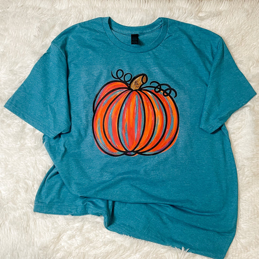 Hand Painted Pumpkin T-Shirt